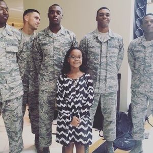 Sequin Hearts Black & White Chevron dress 14